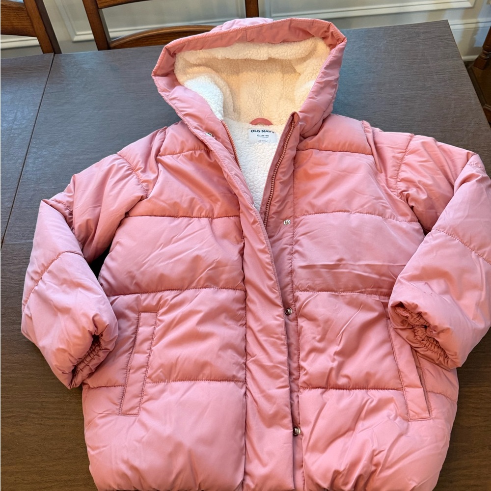 Old Navy Kids Pink Puffer Jacket